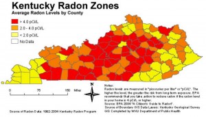 WKU Radon Zone Map