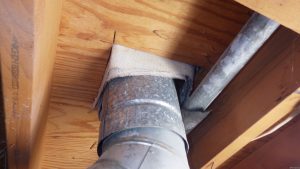 Asbestos on furnace flue