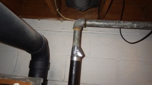 Duct trape is not acceptable plumbing repair